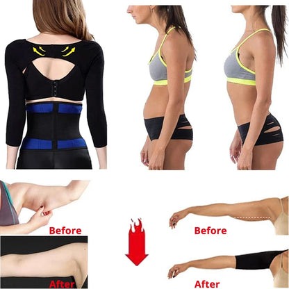 Transform Your Arms with Our Arm Slimming Back Posture Corrector - Ultimate Shaping Sleeves for Women