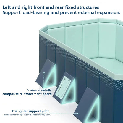 Bañera Plegable 253 cm – Spa Portátil para Adultos y Bebés | Azul