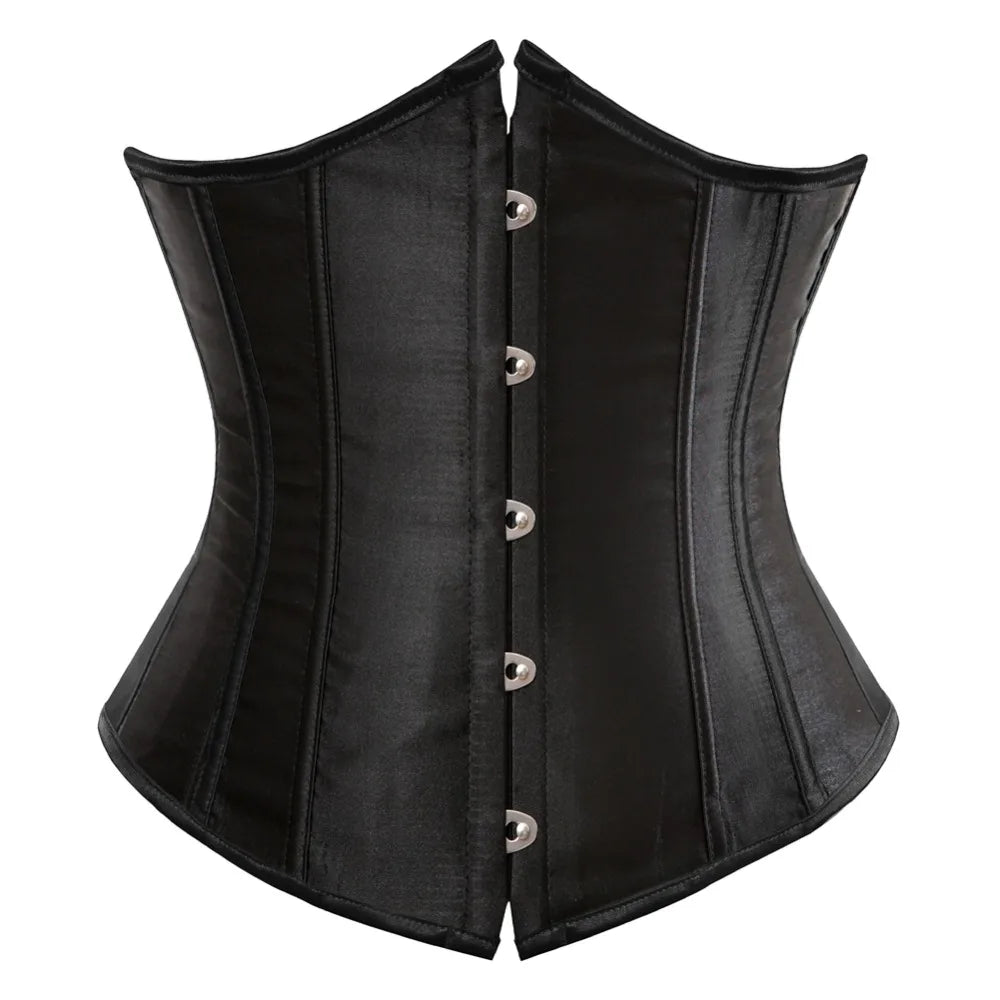 Corsé Gótico Underbust con Cordones – Entrenador de Cintura Sexy | Tallas XS–7XL
