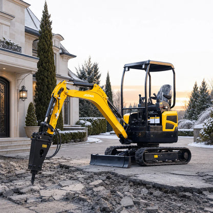 Miniexcavadora JW18U 1,8 Ton – Motor Kubota 18 CV | Hidráulica Multifuncional