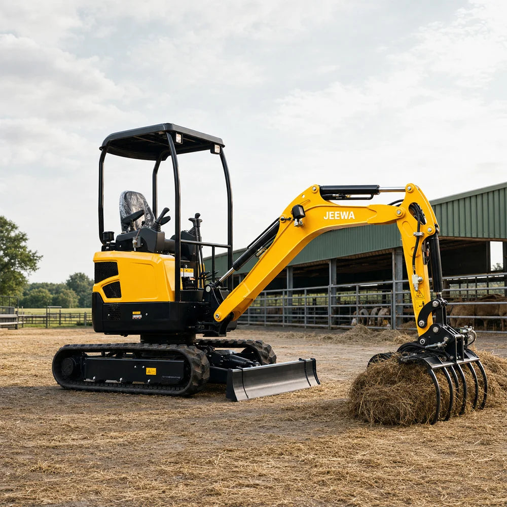 Miniexcavadora JW18U 1,8 Ton – Motor Kubota 18 CV | Hidráulica Multifuncional