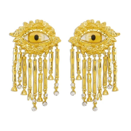Broche Ojo del Diablo – Esmalte Vintage Estilo Palace | Pendientes y Anillos Unisex