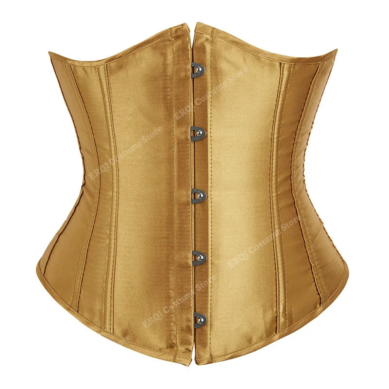 Corsé Gótico Underbust con Cordones – Entrenador de Cintura Sexy | Tallas XS–7XL