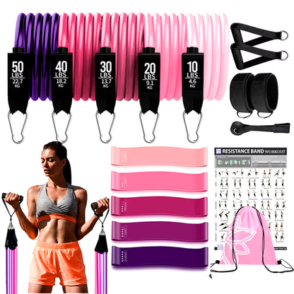 Ultimate Workout Bar & Resistance Bands Set for Fitness: Transform Your Home into a Gym with Pilates, Yoga, and Strength Training!
