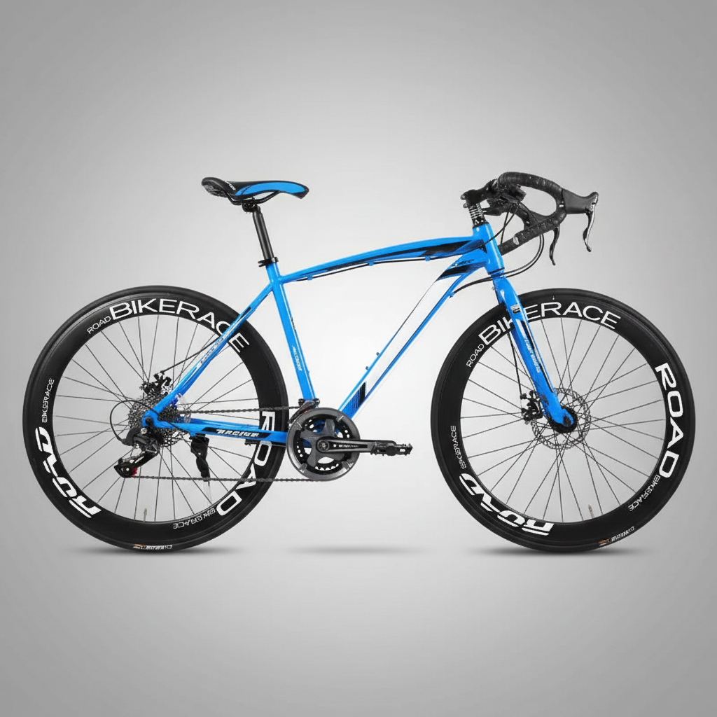 Blaues Rennrad