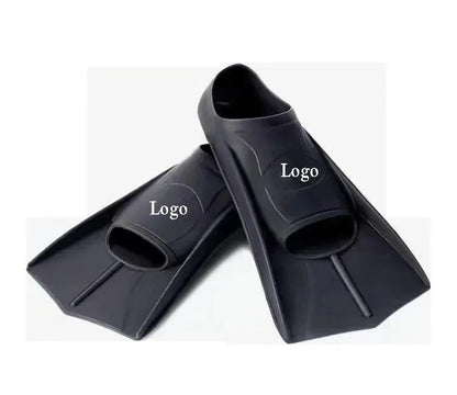 Silicone Short Swimming Fins for Men, Women, and Children - Lightweight Diving Training Footplate