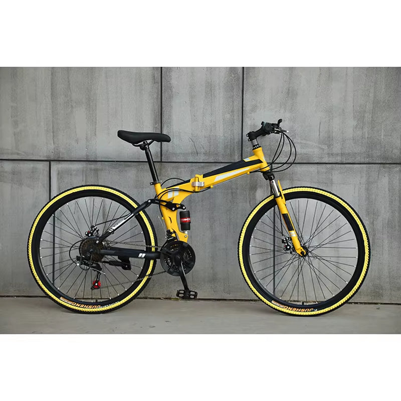 Experience the Thrill of Adventure with the 21-Speed Aluminum Alloy Full Shockproof Frame Disc Brake Racing Bike – Perfect for Adults!