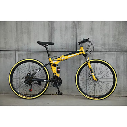 Experience the Thrill of Adventure with the 21-Speed Aluminum Alloy Full Shockproof Frame Disc Brake Racing Bike – Perfect for Adults!